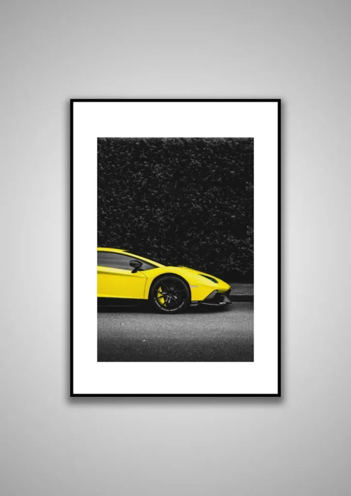 Bright Yellow Poster