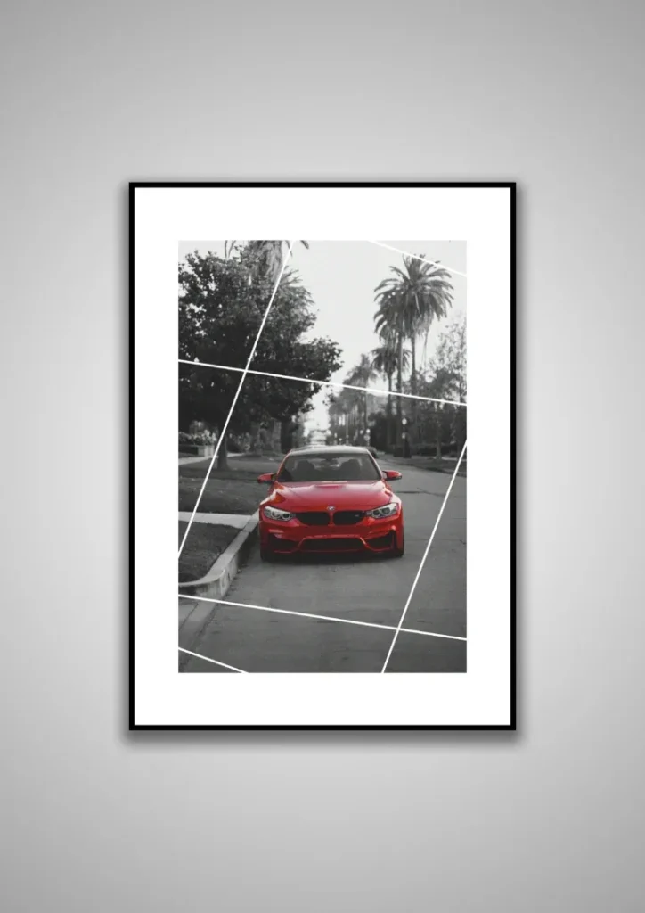 Square Red Poster