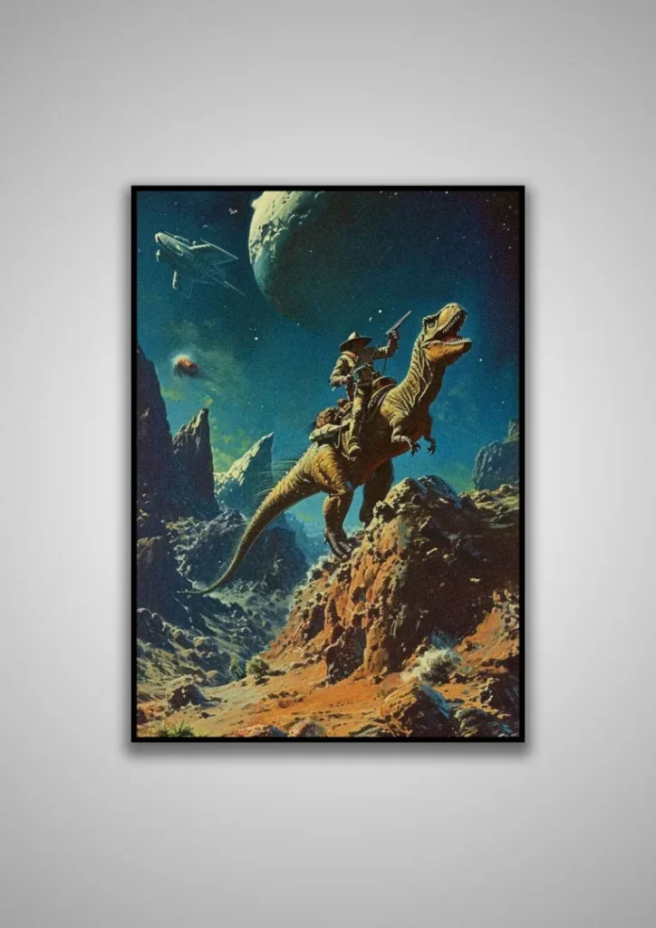 Space Cowboy Explorer Poster